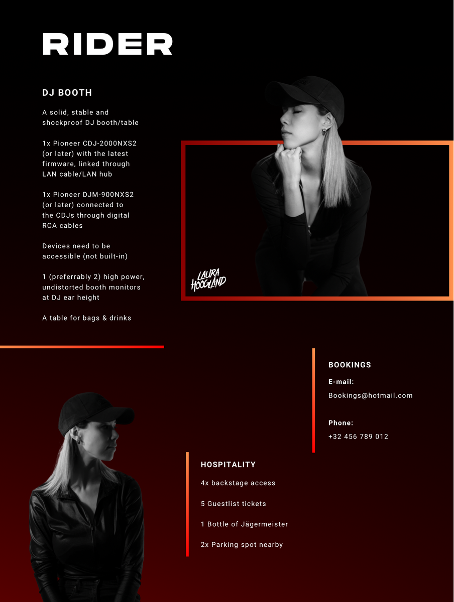 DJ RIDER TEMPLATE Dark Red Theme – Belgium DJ School